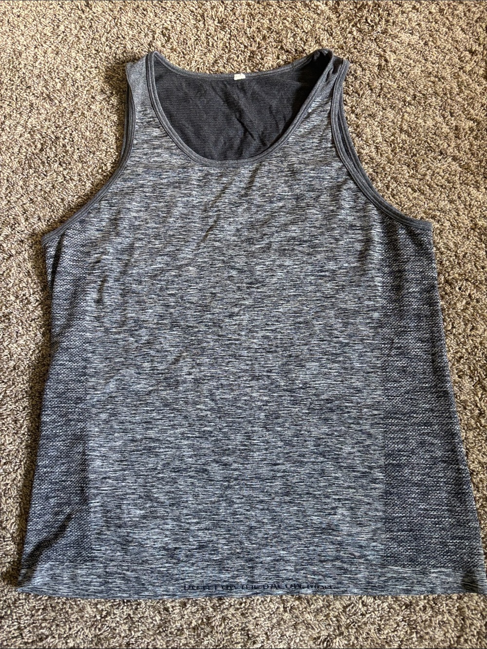 lululemon athletica Men's Heather Charcoal Performance Tank